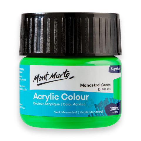 Màu nước acrylic 100ml Mont Marte - Màu Hủ Acrylic màu classic/ màu nhũ ánh kim/ màu phản quang