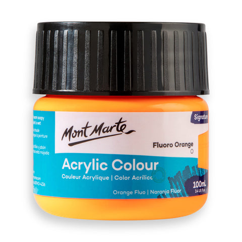 Màu nước acrylic 100ml Mont Marte - Màu Hủ Acrylic màu classic/ màu nhũ ánh kim/ màu phản quang