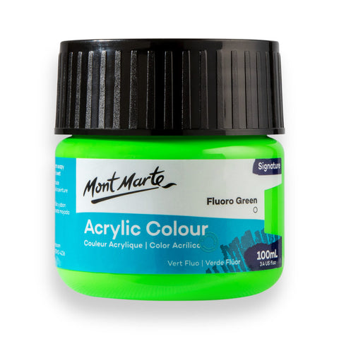 Màu nước acrylic 100ml Mont Marte - Màu Hủ Acrylic màu classic/ màu nhũ ánh kim/ màu phản quang