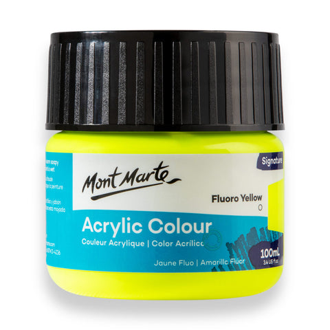 Màu nước acrylic 100ml Mont Marte - Màu Hủ Acrylic màu classic/ màu nhũ ánh kim/ màu phản quang