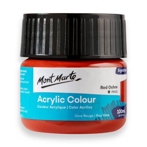 Màu nước acrylic 100ml Mont Marte - Màu Hủ Acrylic màu classic/ màu nhũ ánh kim/ màu phản quang
