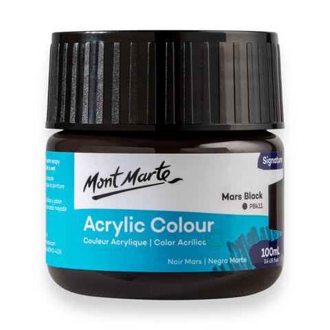Màu nước acrylic 100ml Mont Marte - Màu Hủ Acrylic màu classic/ màu nhũ ánh kim/ màu phản quang