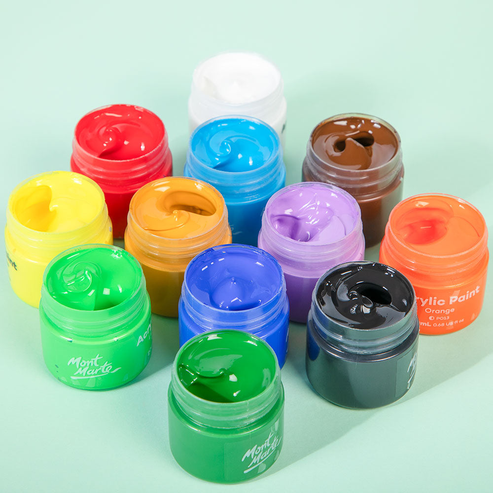 Màu nước acrylic Mont Marte MSCH1220-V01 12 màu 12x20ml (8)