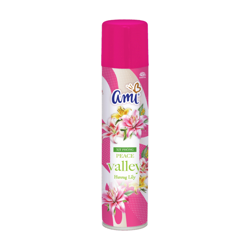 Bình xịt thơm phòng Ami 280ml (24) - Xịt phòng Ami Hương lily/ Hoa Hồng/ Lavender/ Trái cây/ Ylang/ Chanh