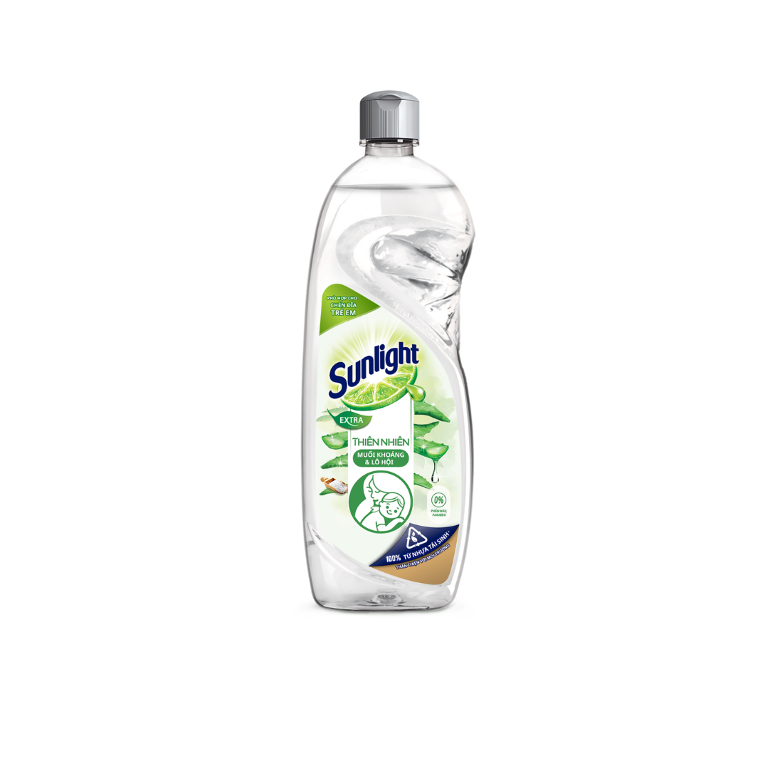 Nước rửa chén Sunlight thiên nhiên muối khoáng & lô hội 400g (24 chai / thùng)