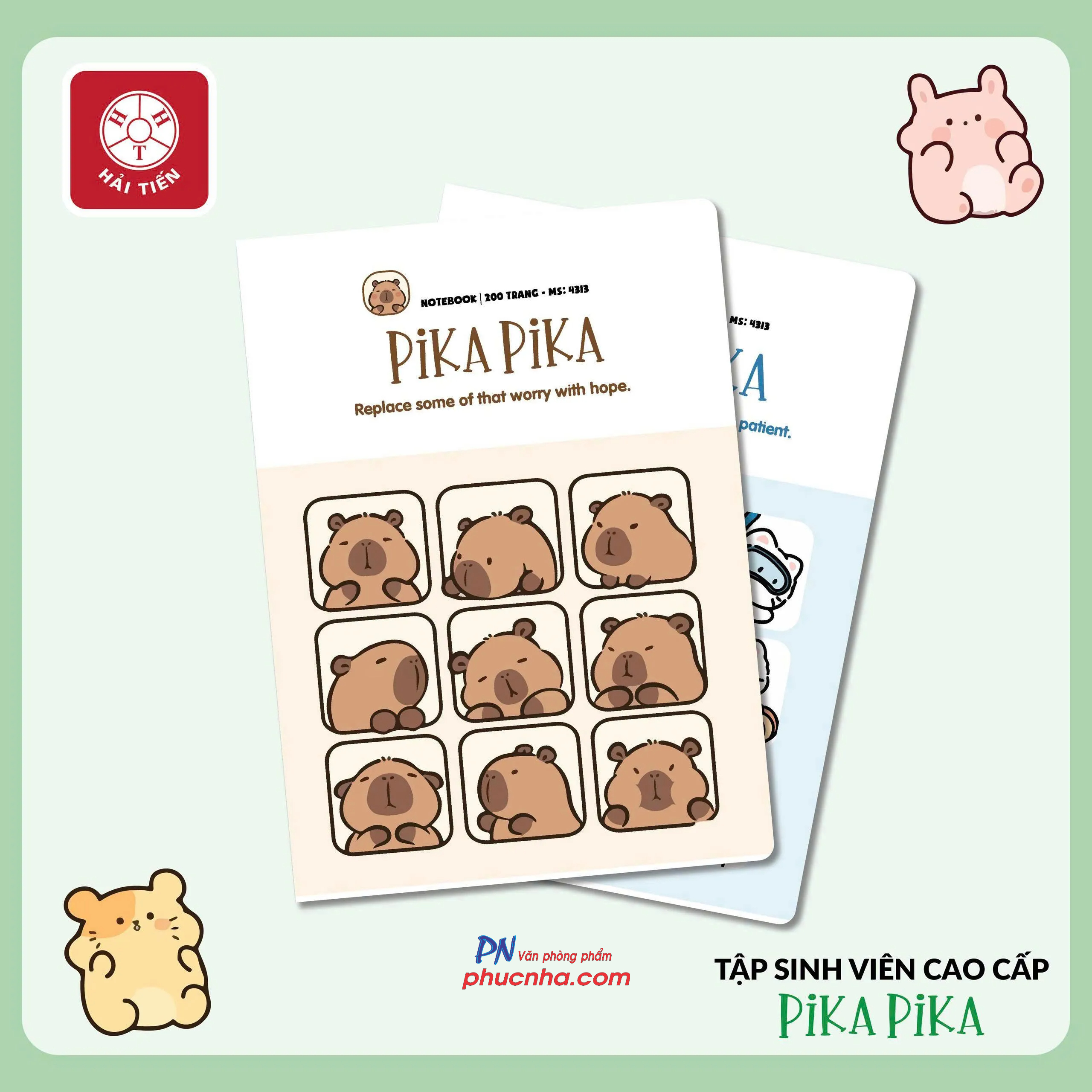 Tập Hải Tiến Pika Pika 4405 sinh viên B5 200 trang 70gsm 4 ly ngang (3/60)