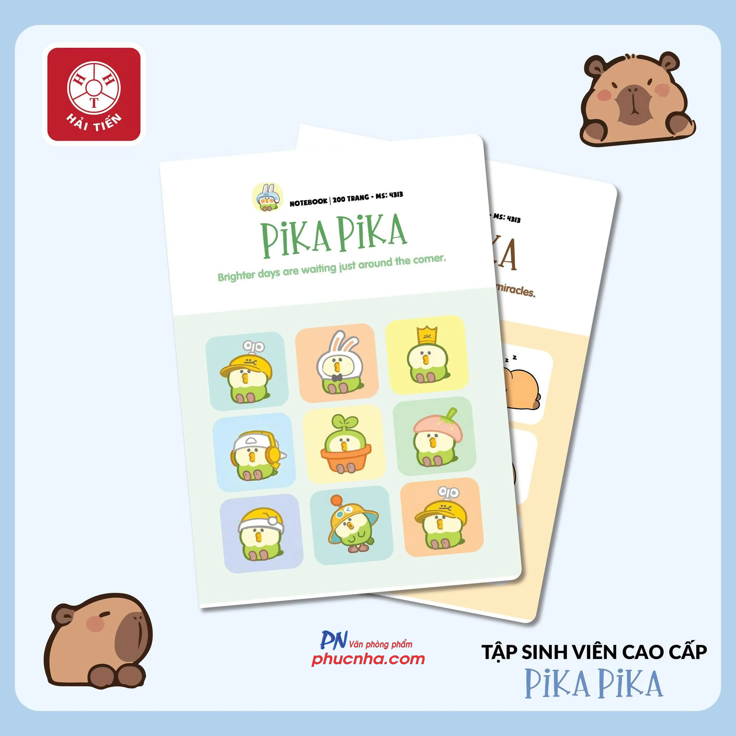 Tập Hải Tiến Pika Pika 4405 sinh viên B5 200 trang 70gsm 4 ly ngang (3/60)
