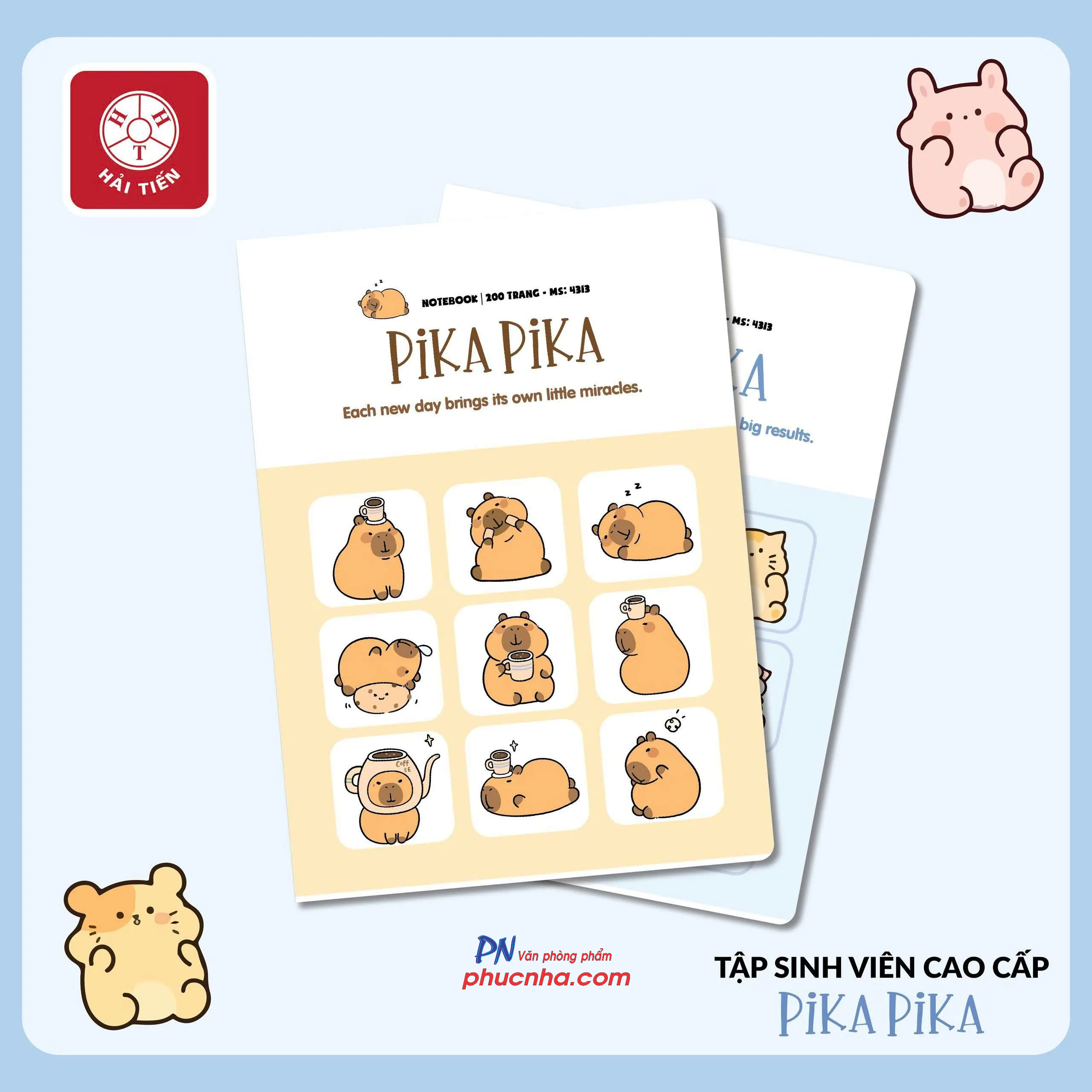 Tập Hải Tiến Pika Pika 4405 sinh viên B5 200 trang 70gsm 4 ly ngang (3/60)