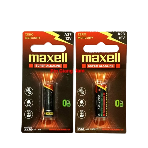 Pin Maxell Alkaline A23, 12V, L1028 - 1 viên/ vỉ (10)