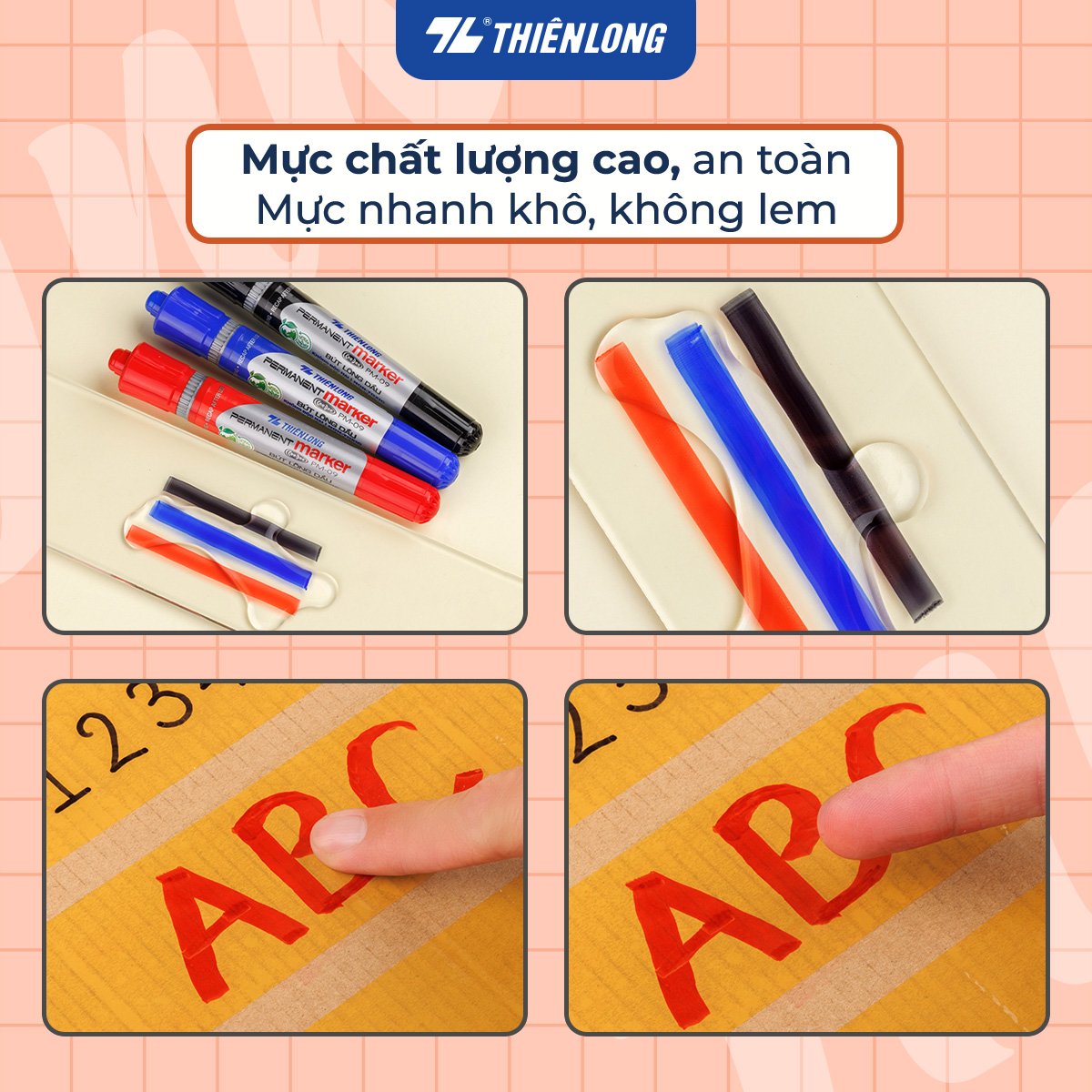 Mực bút lông dầu Thiên Long PMI-01 25ml (6/144)