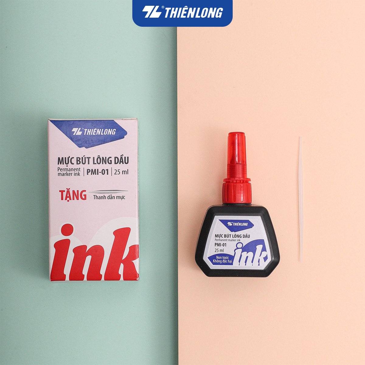 Mực bút lông dầu Thiên Long PMI-01 25ml (6/144)