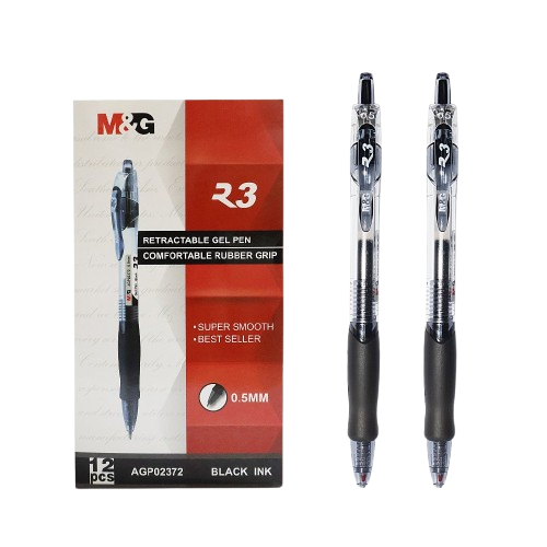 Bút gel bấm R3 M&G GP-1163 0.5mm (12)