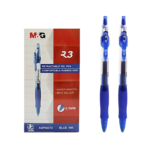 Bút gel bấm R3 M&G GP-1163 0.5mm (12)