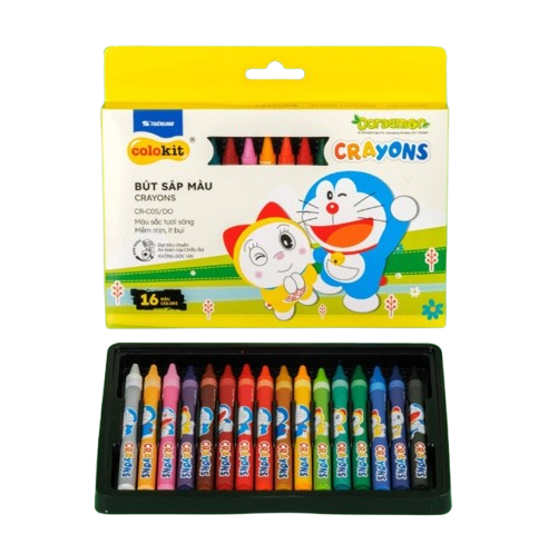 Sáp màu Thiên Long Colokit Doremon CRC04 10 màu, CRC05 16 màu, CRC06 24 màu