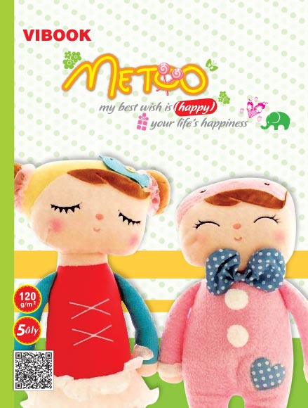 Tập HS Vĩnh Tiến Vibook MeToo 100 trang, 120gsm, 5 ôly (5/100)