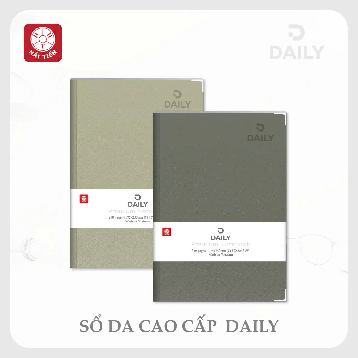 Sổ bìa da sần Hải Tiến DAILY6 A5 8779 240tr 70gsm (48)