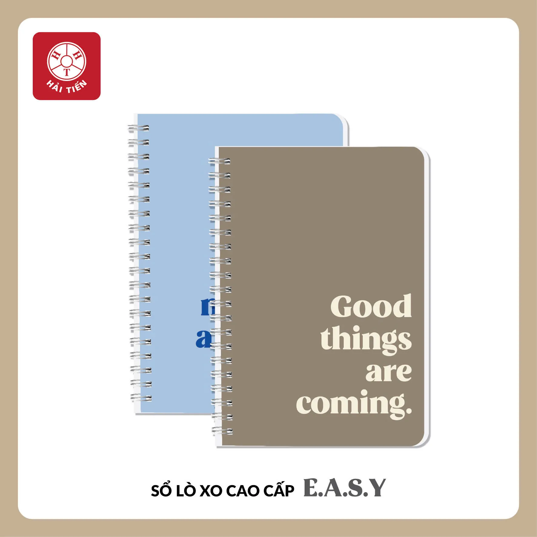 Sổ lò xo Hải Tiến Easy B5 9004 160trang 100gsm kẻ caro giấy trắng ngà (50)