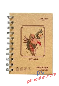 Sổ vẽ lò xo Takeyo My Art 30 tờ 160gsm