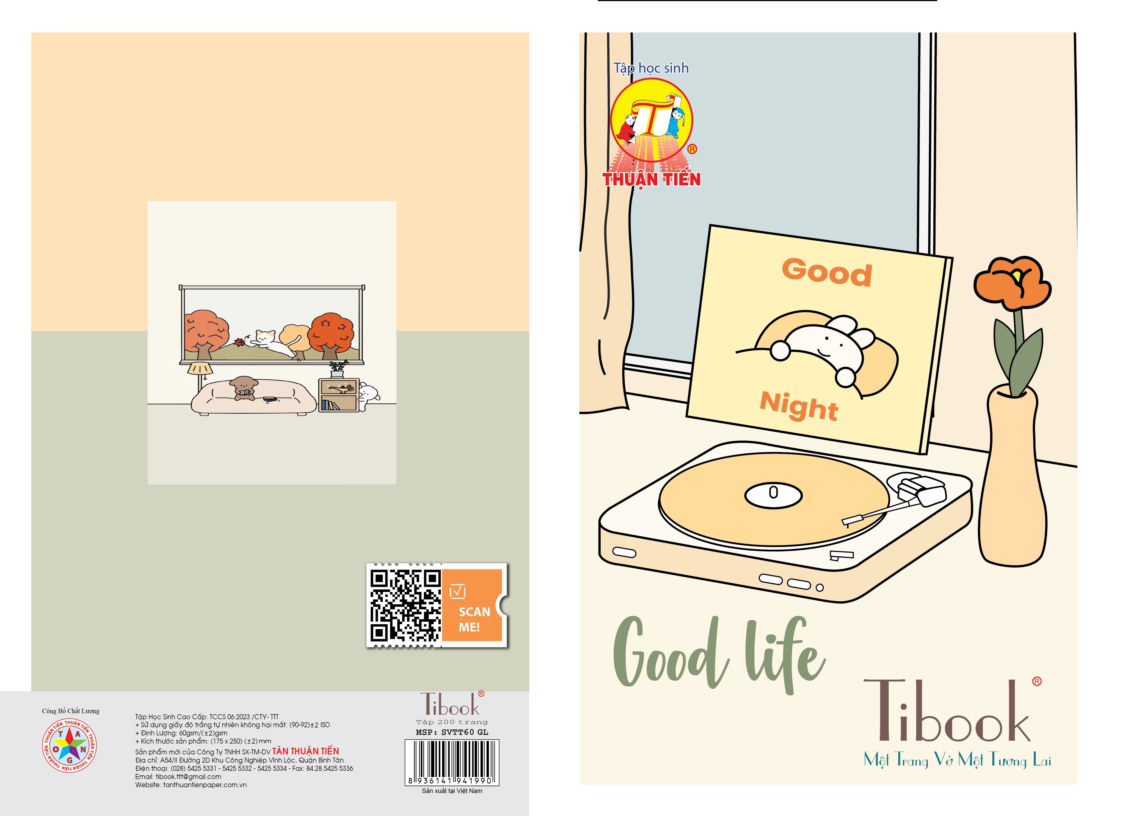 Tập SV Thuận Tiến Good Life 200 trang 60gsm 4ly ngang sinh viên B5 Tibook (5/70)