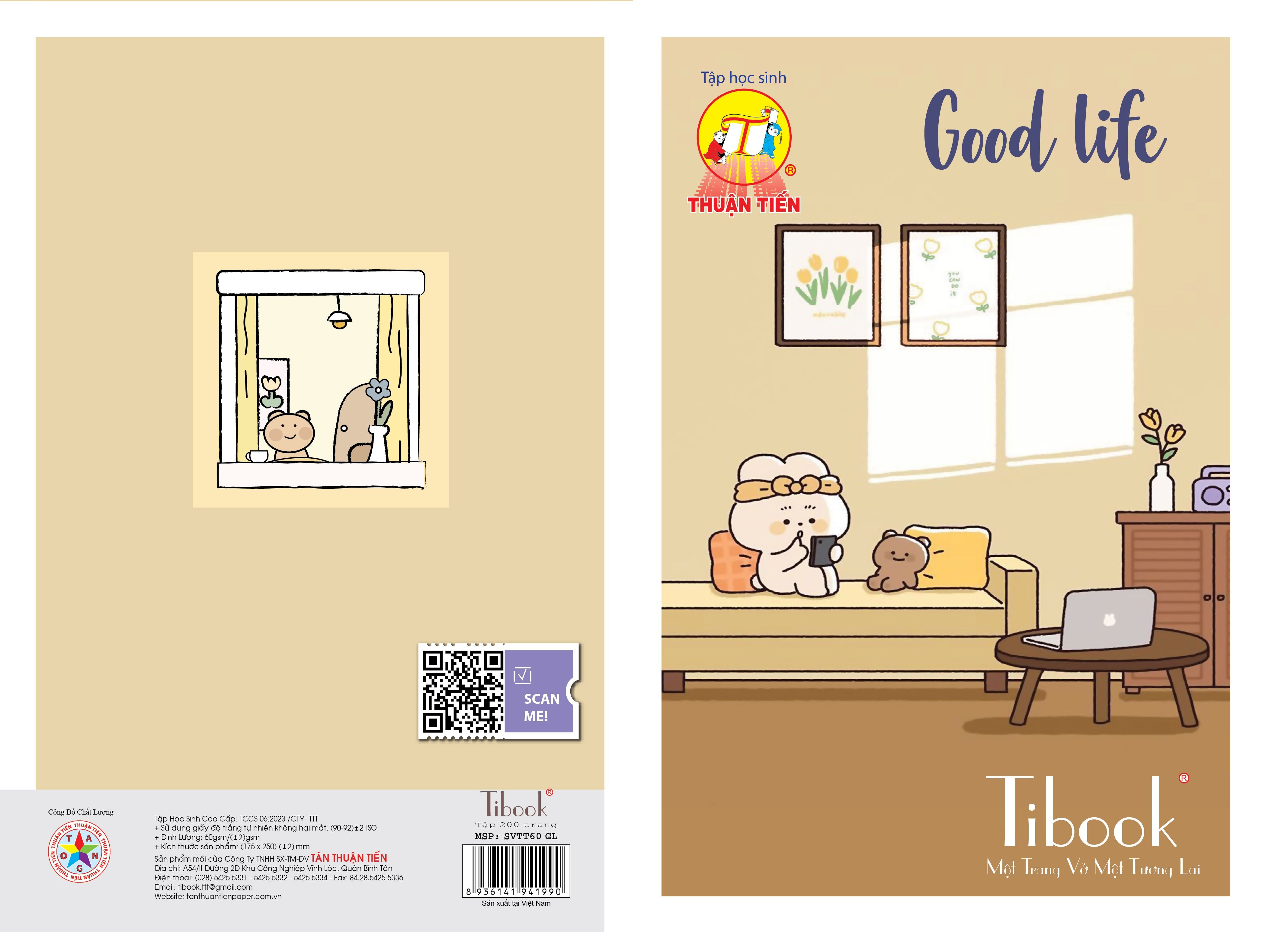 Tập SV Thuận Tiến Good Life 200 trang 60gsm 4ly ngang sinh viên B5 Tibook (5/70)