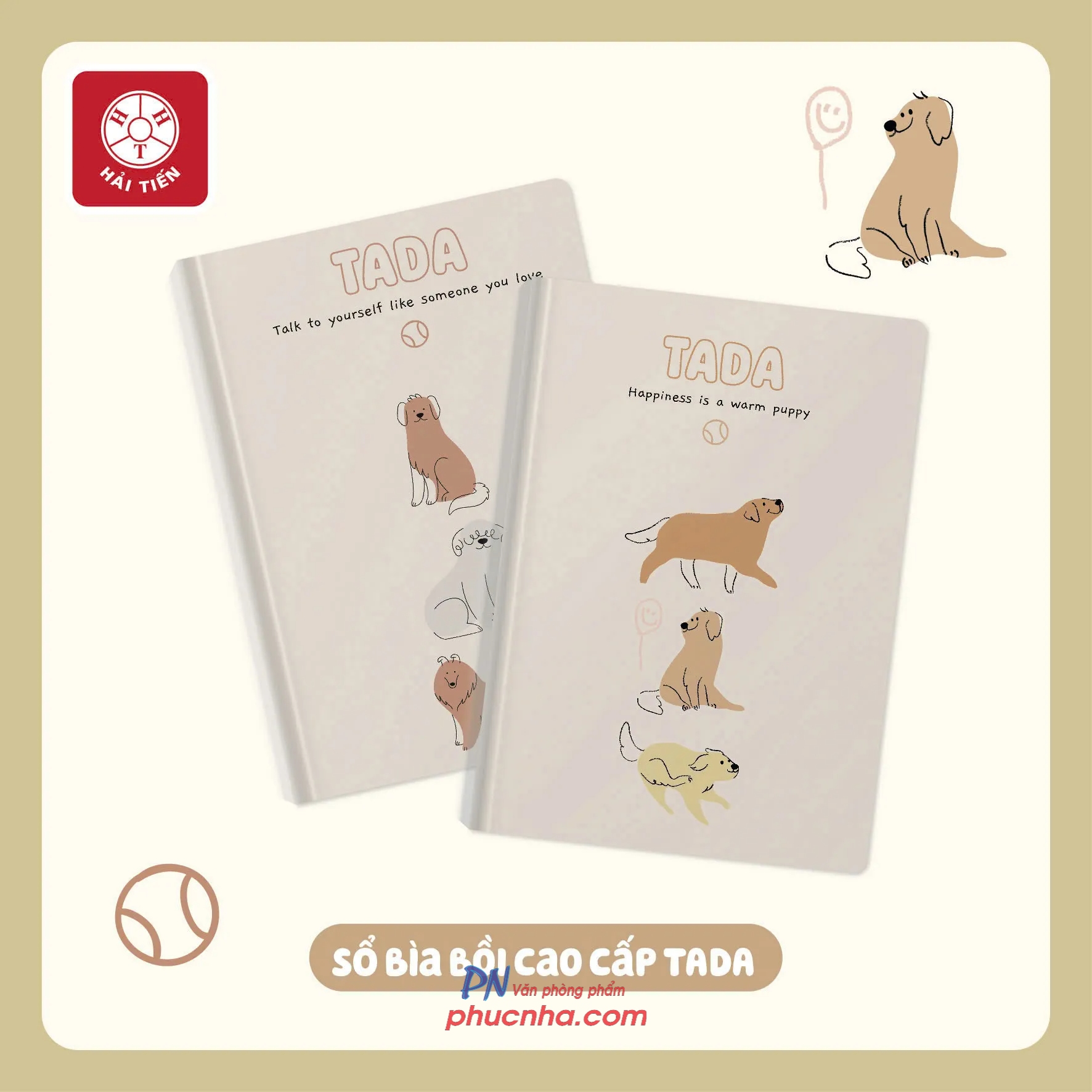 Sổ bìa cứng Hải Tiến 8694 TADA 135x195mm 80gsm kẻ ngang (60)