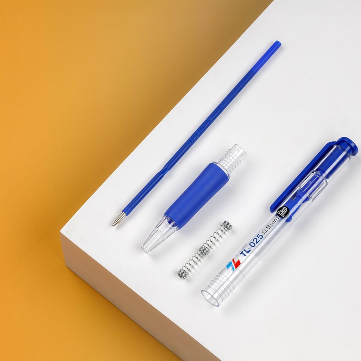 Bút bi Thiên Long TL-025 0.8mm (20) - Bút bi TL025 mực xanh/ đỏ/ đen