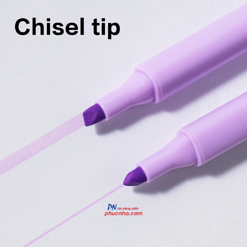 Bút dạ quang Deli U12S 1-5mm, 1 đầu (10) - Vàng/ Cam/ Hồng/ Lá/ Biển/ Tím