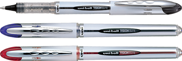 Bút ký Uniball UB-200 Vision elite roller ball 0.8mm, mực xanh (12)