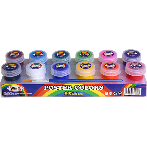Màu nước poster WinQ - W-12 6 màu/ W-14 12 màu
