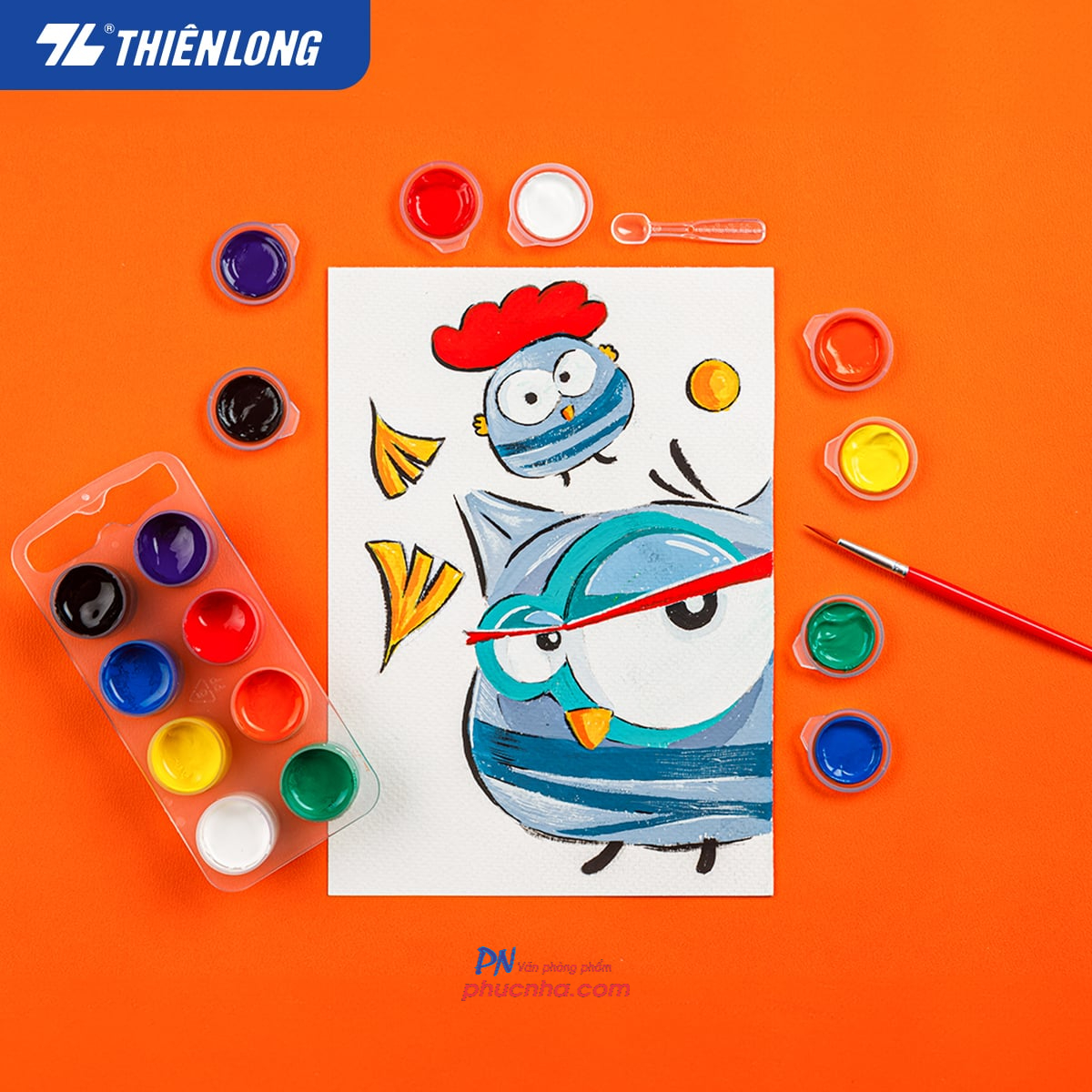 Màu nước Thiên Long Colokit WACO-C06 8 màu x 6ml (60)