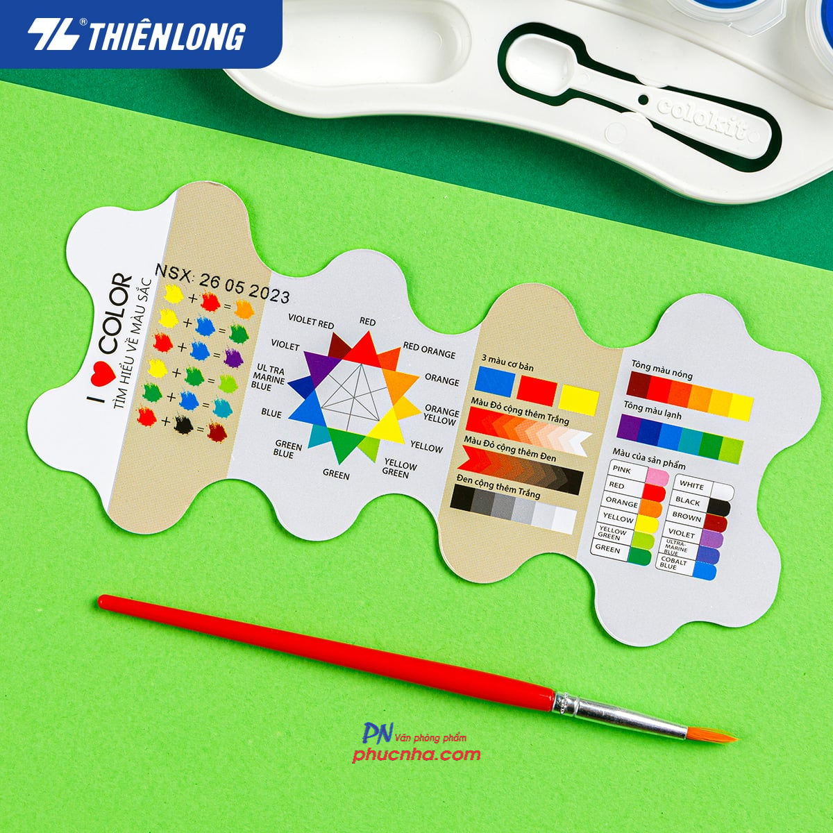 Màu nước Thiên Long Colokit WACO-C07 vỉ 12 lọ x 6ml (60)