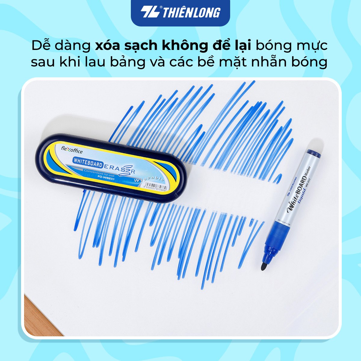 Bút lông bảng Thiên Long WB-022 nét 2.5mm mực lỏng (12)
