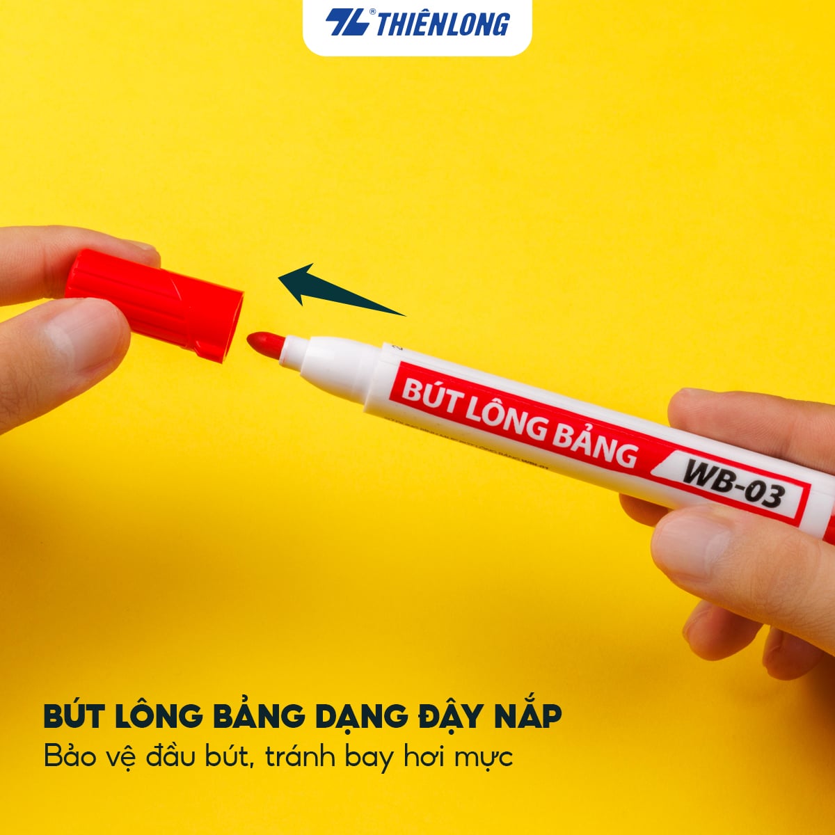 Bút lông bảng Thiên Long WB-03 2.5mm (10/720)