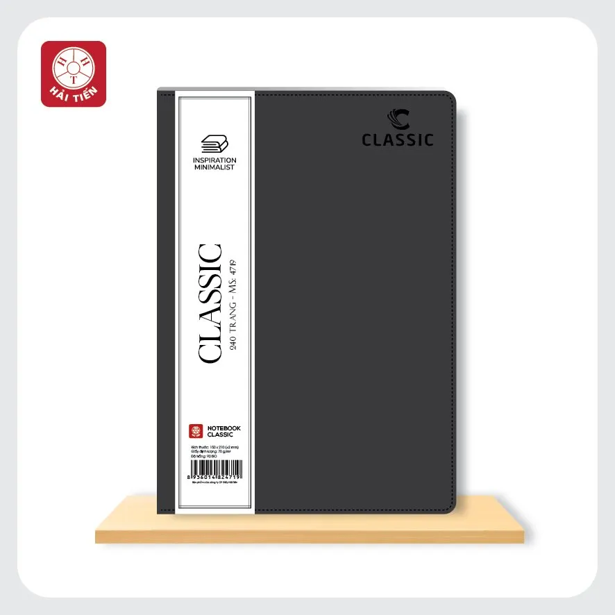 Sổ da Hải Tiến Classic 240tr B5 175x250mm (bìa nhiều màu)
