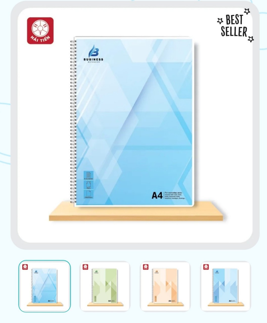 Sổ lò xo Hải Tiến Business 200tr 70gsm