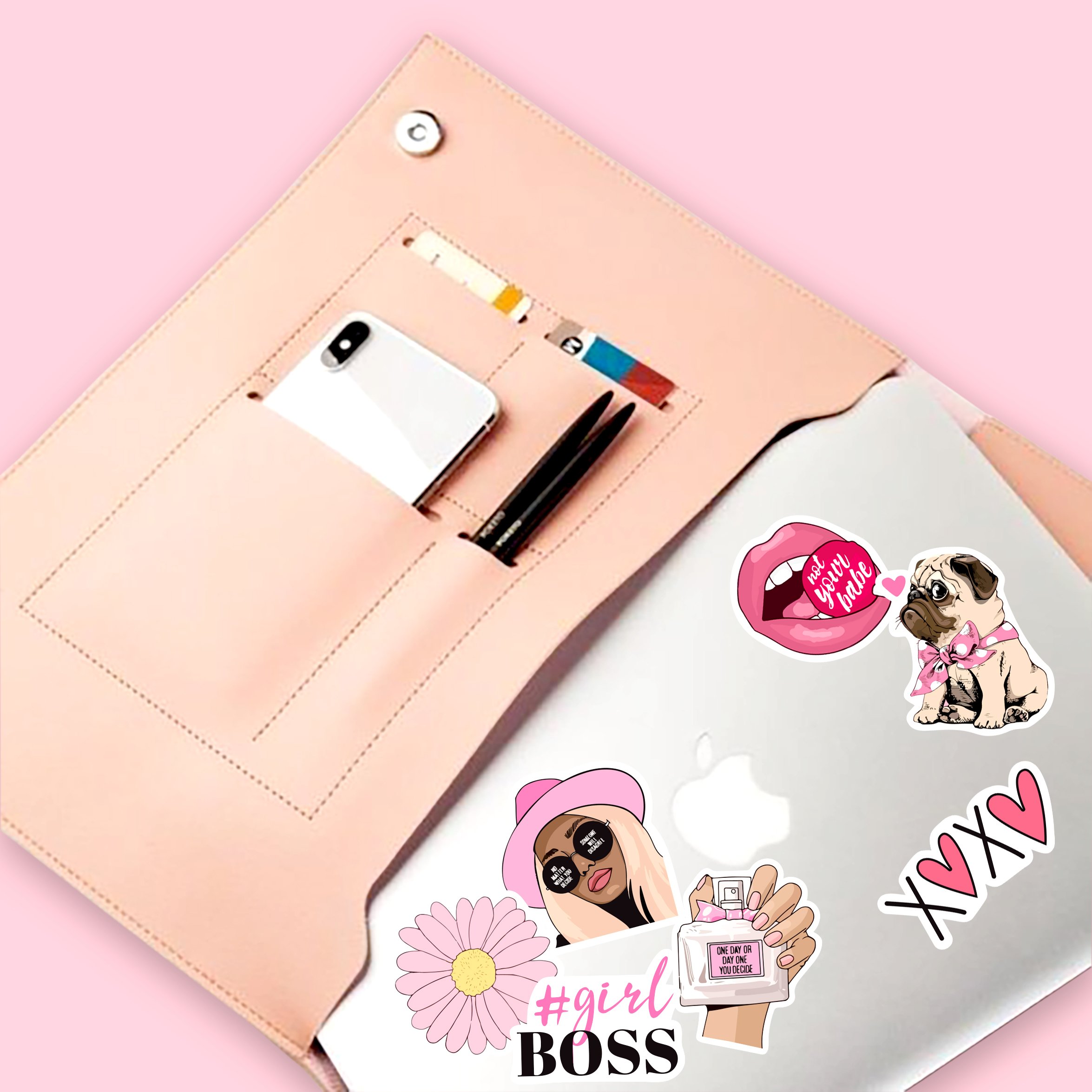 Sticker Linh Lan Set 50 hình hộp giấy