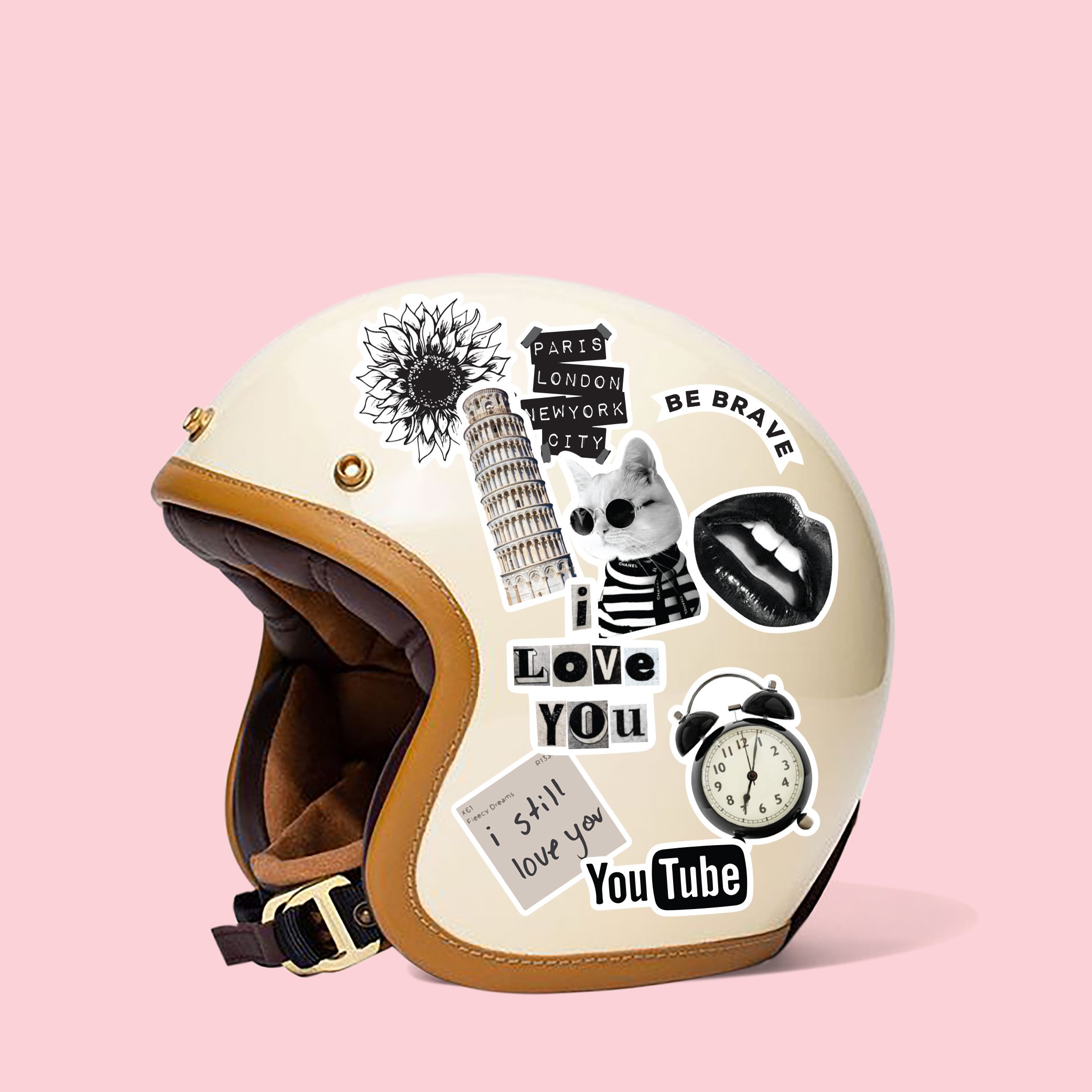 Liham Sticker Sticker Linh Lan Set 50 hình hộp giấy