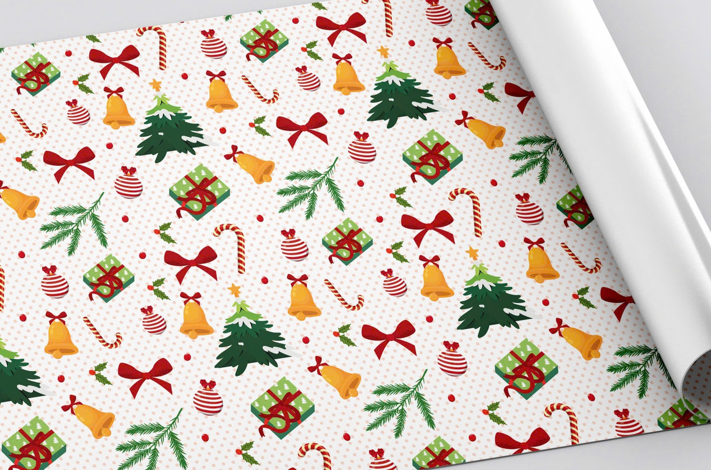 Giấy gói quà Noel, Tết giấy láng (50t/x), giấy kraft 1 mặt (45t/x)