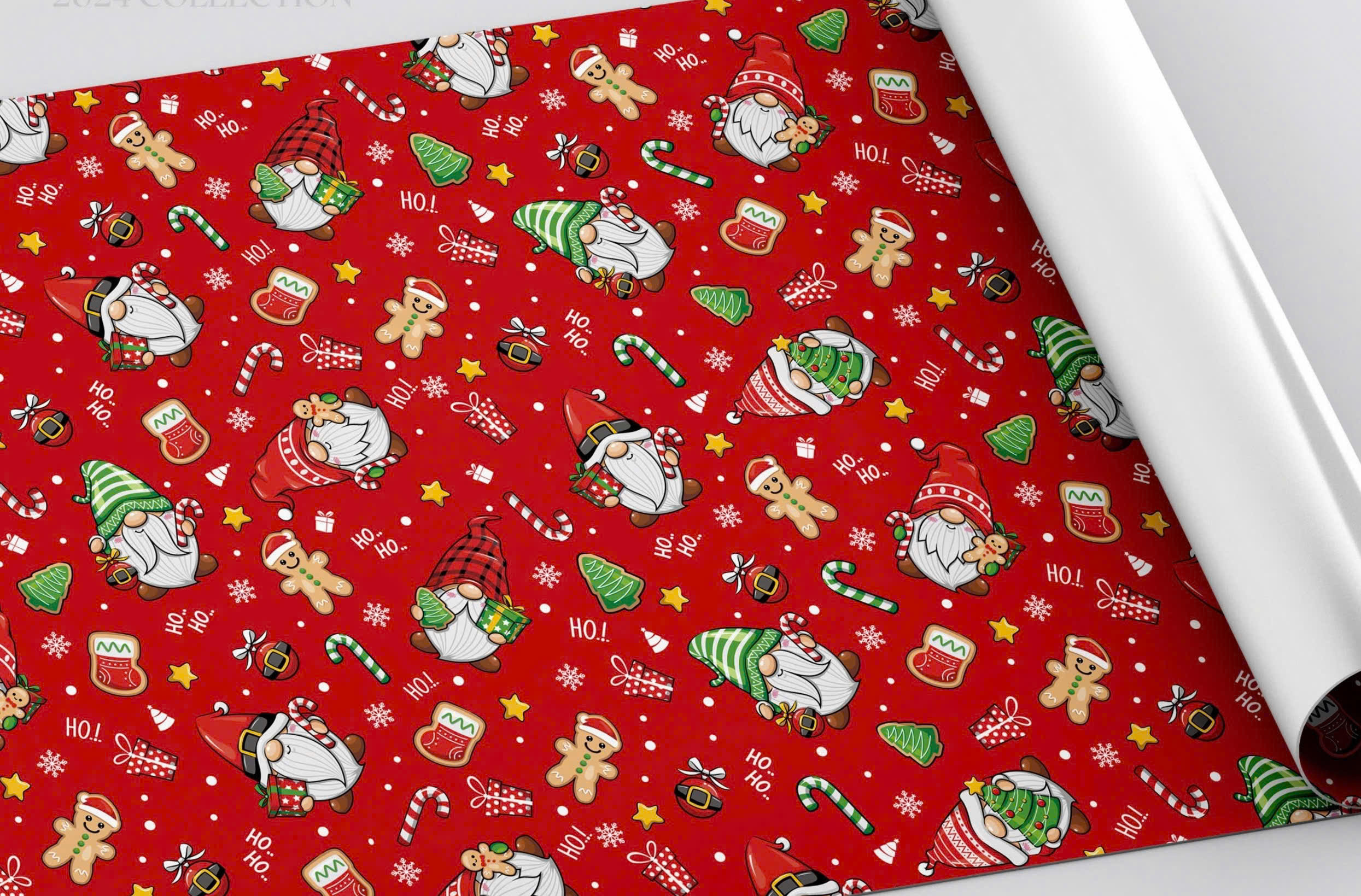 Giấy gói quà Noel, Tết giấy láng (50t/x), giấy kraft 1 mặt (45t/x)