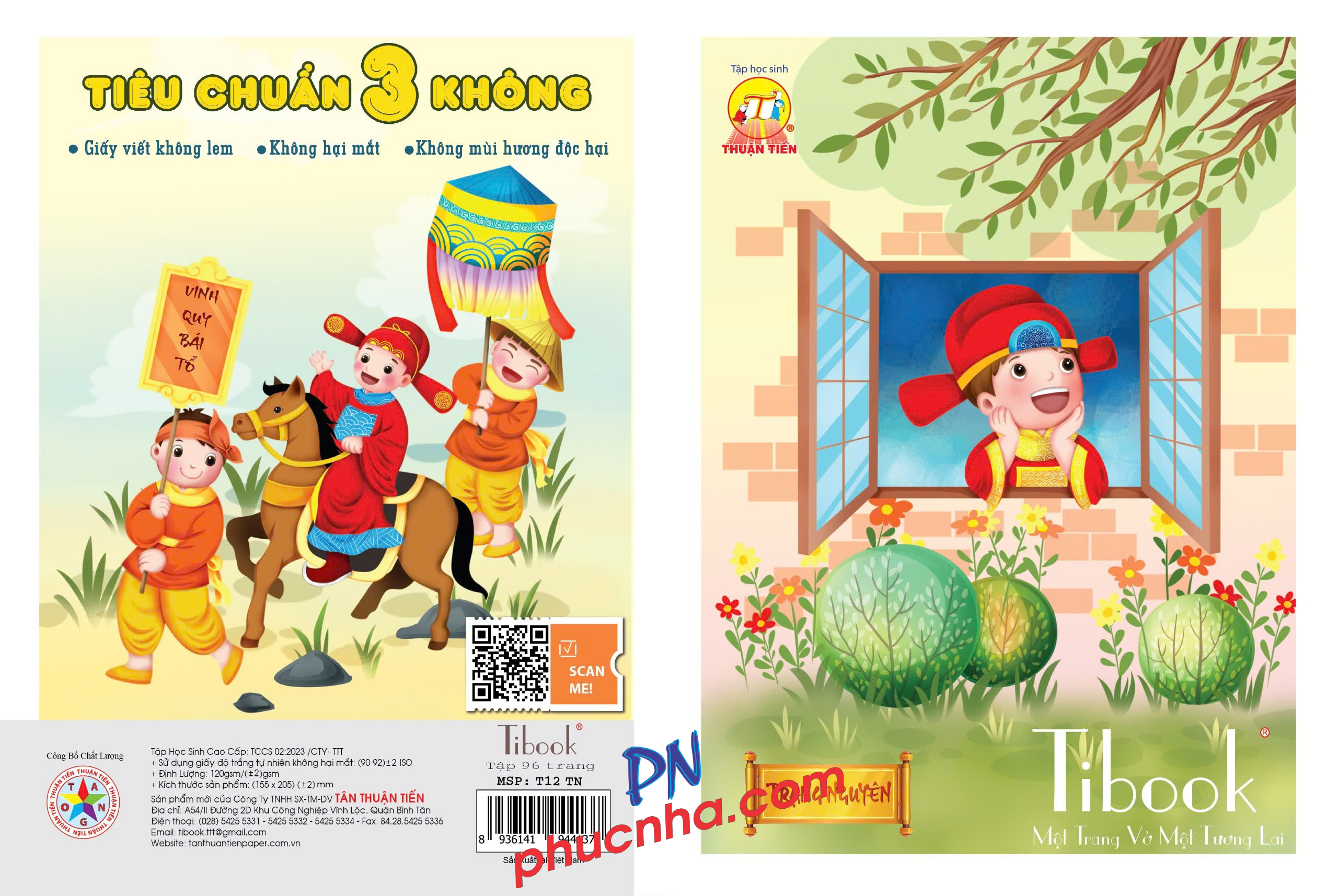 Tập HS Thuận Tiến Trạng Nguyên 96 trang 120gsm 4 ô ly (5/100)