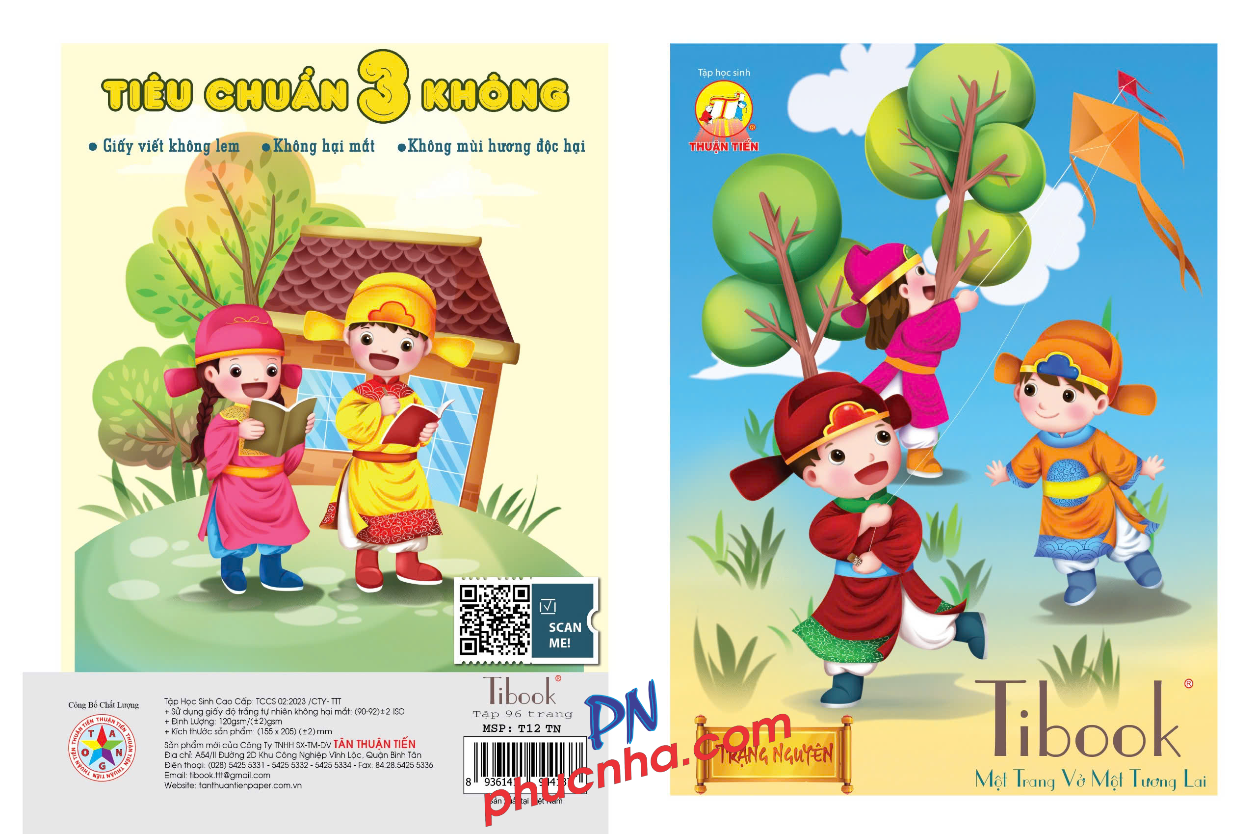 Tập HS Thuận Tiến Trạng Nguyên 96 trang 120gsm 4 ô ly (5/100)