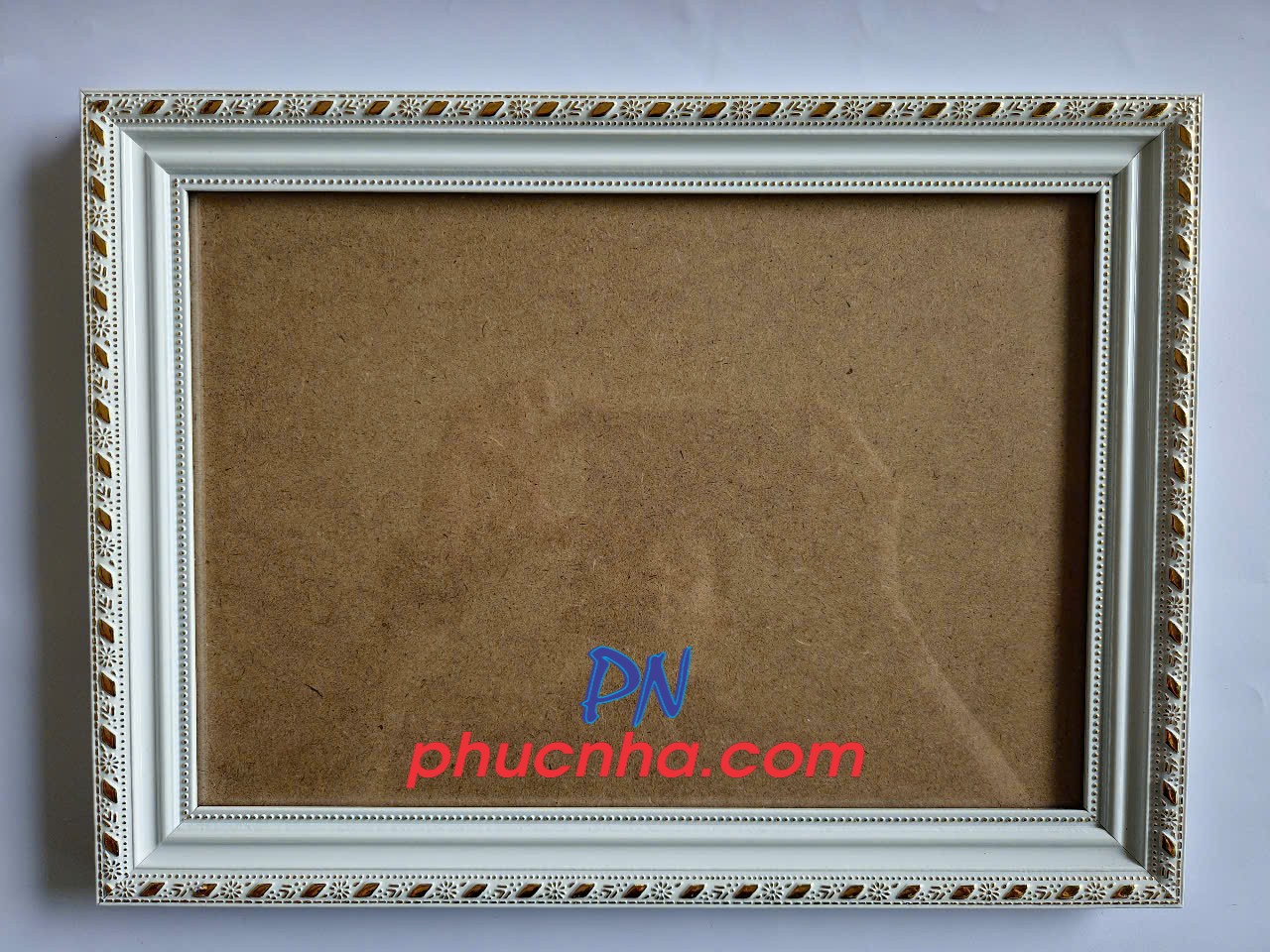 Khung ảnh 13x18cm viền đen, trắng trơn mặt kính