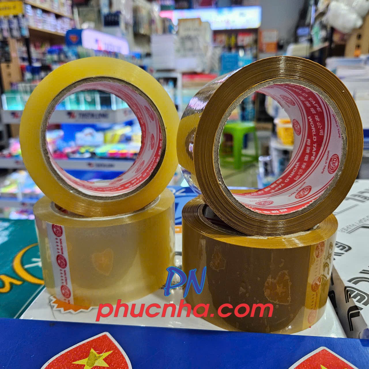 Băng keo OPP trong/ đục 5F - 4.8cm x (100yard 1.25kg lõi giấy 3 li 50mic) (6)