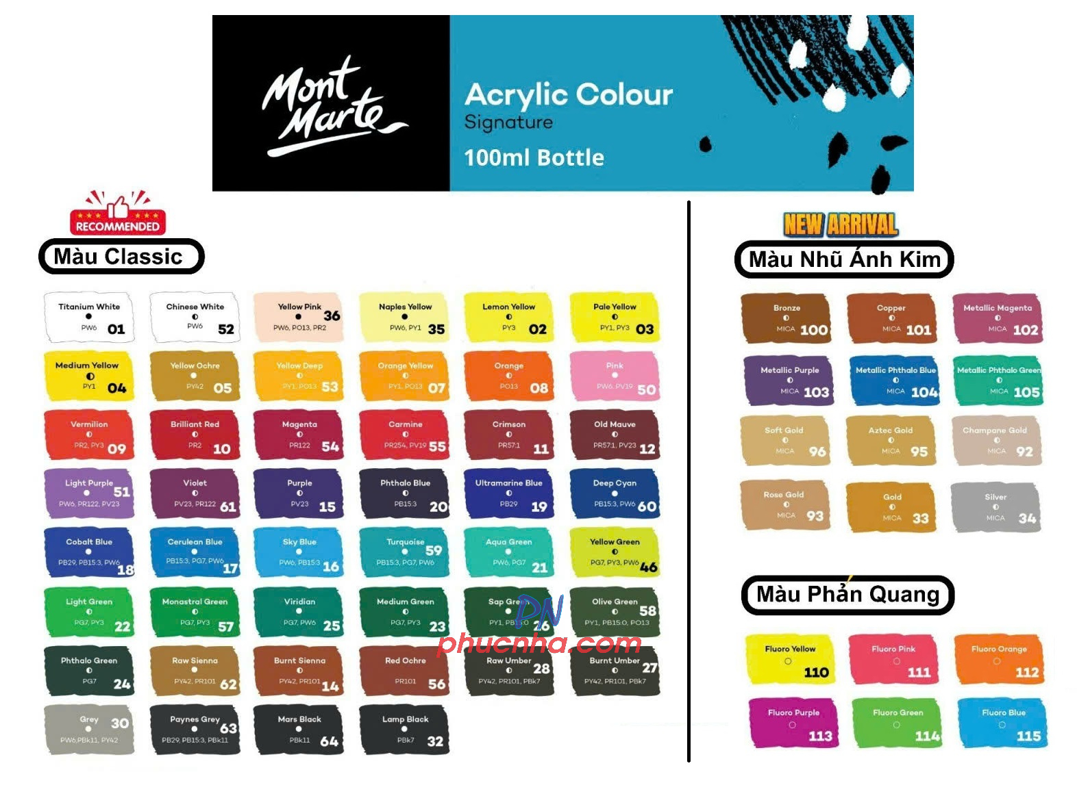 Màu nước acrylic 100ml Mont Marte