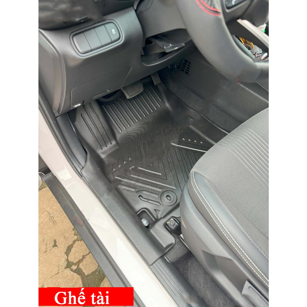 Thảm lót sàn ô tô Hyundai Venue chất liệu TPE đúc nguyên khối tràn viền cửa chống nước cao cấp