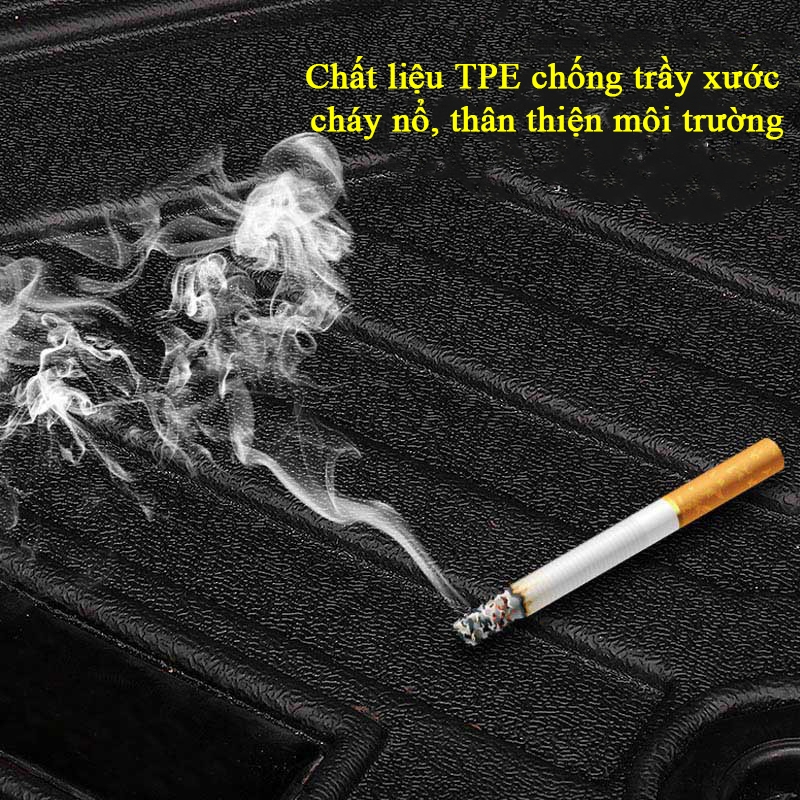 Thảm lót sàn ô tô KIA K3 2021-2024 chất liệu TPE an toàn chống nước tràn viền bậc cửa