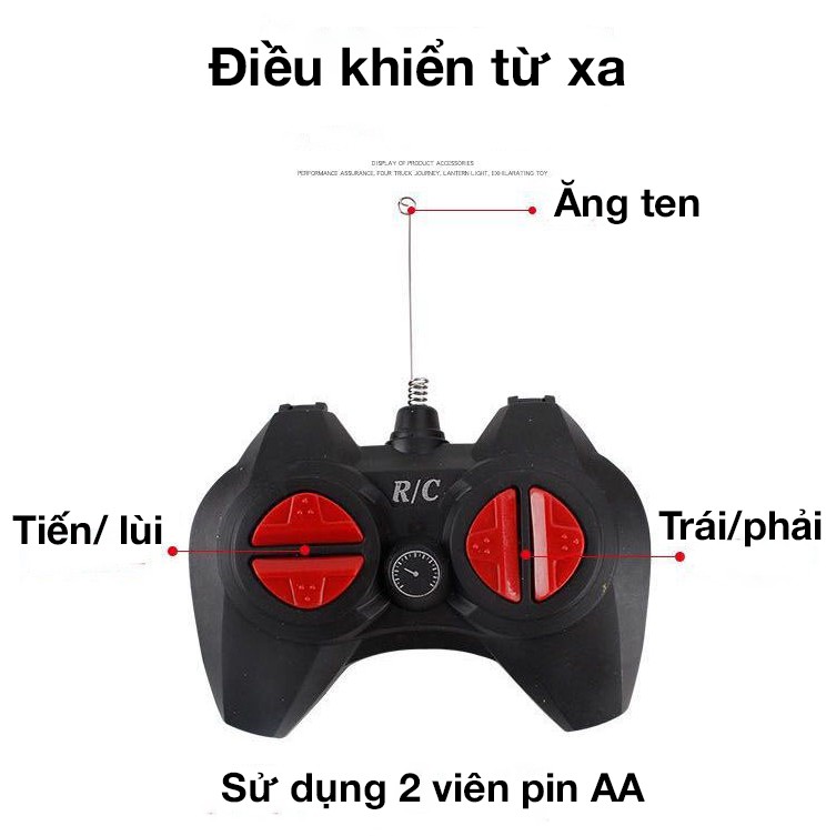 Xe ô tô điều khiển từ xa KAVY tốc độ cao, dẫn động 2 bánh màu đỏ, bền bỉ chắc chắn