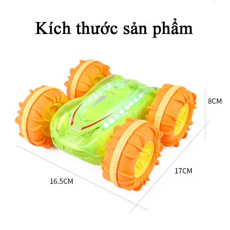 Đồ chơi xe điều khiển từ xa đi được dưới nước KAVY có đèn LED nhiều màu tần số 2.4 Ghz với 2 điều khiển kép