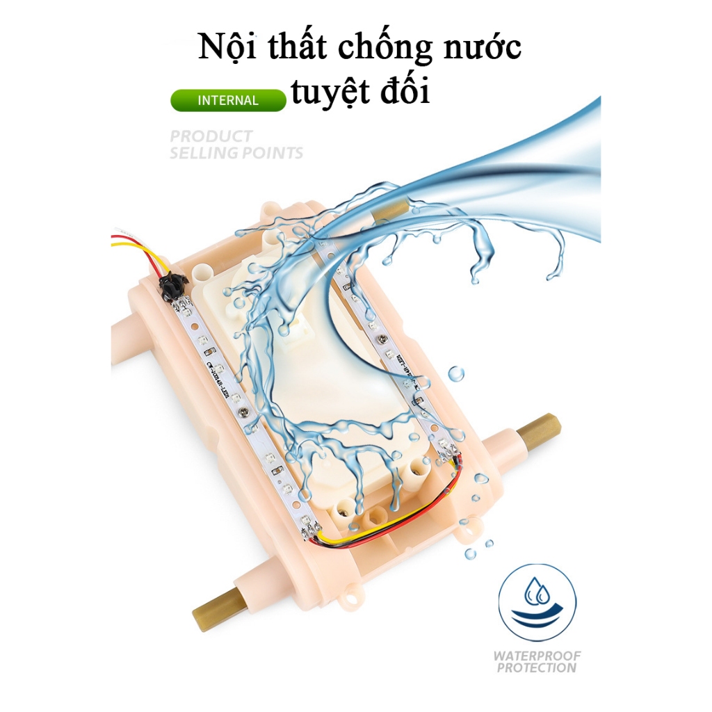 Đồ chơi xe điều khiển từ xa đi được dưới nước KAVY có đèn LED nhiều màu tần số 2.4 Ghz với 2 điều khiển kép