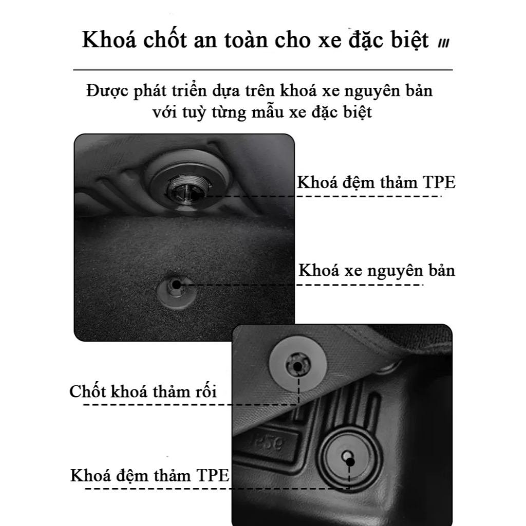 Thảm lót sàn ô tô 5D Ford Everest đúc nguyên khối TPE vừa form chống cháy nổ, chống nước